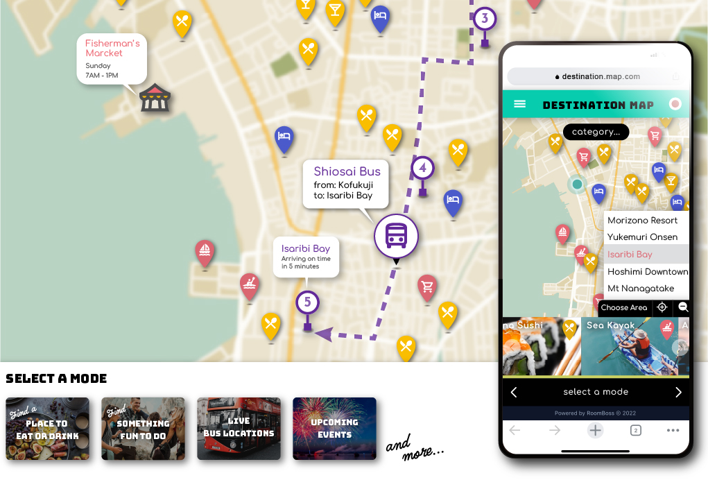 RoomBoss's digital map widget