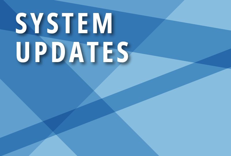 system updates card blue