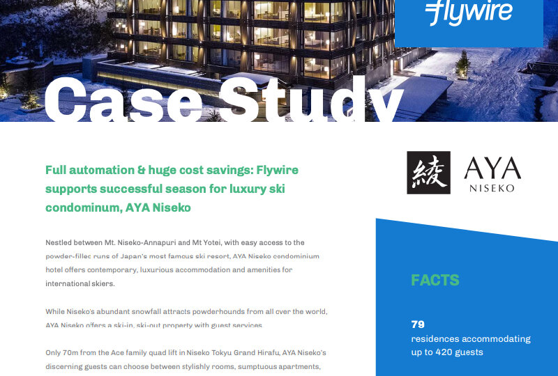 Case Study of Flywire x AYA Niseko