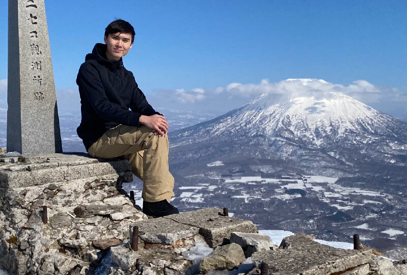 A man on the mountain