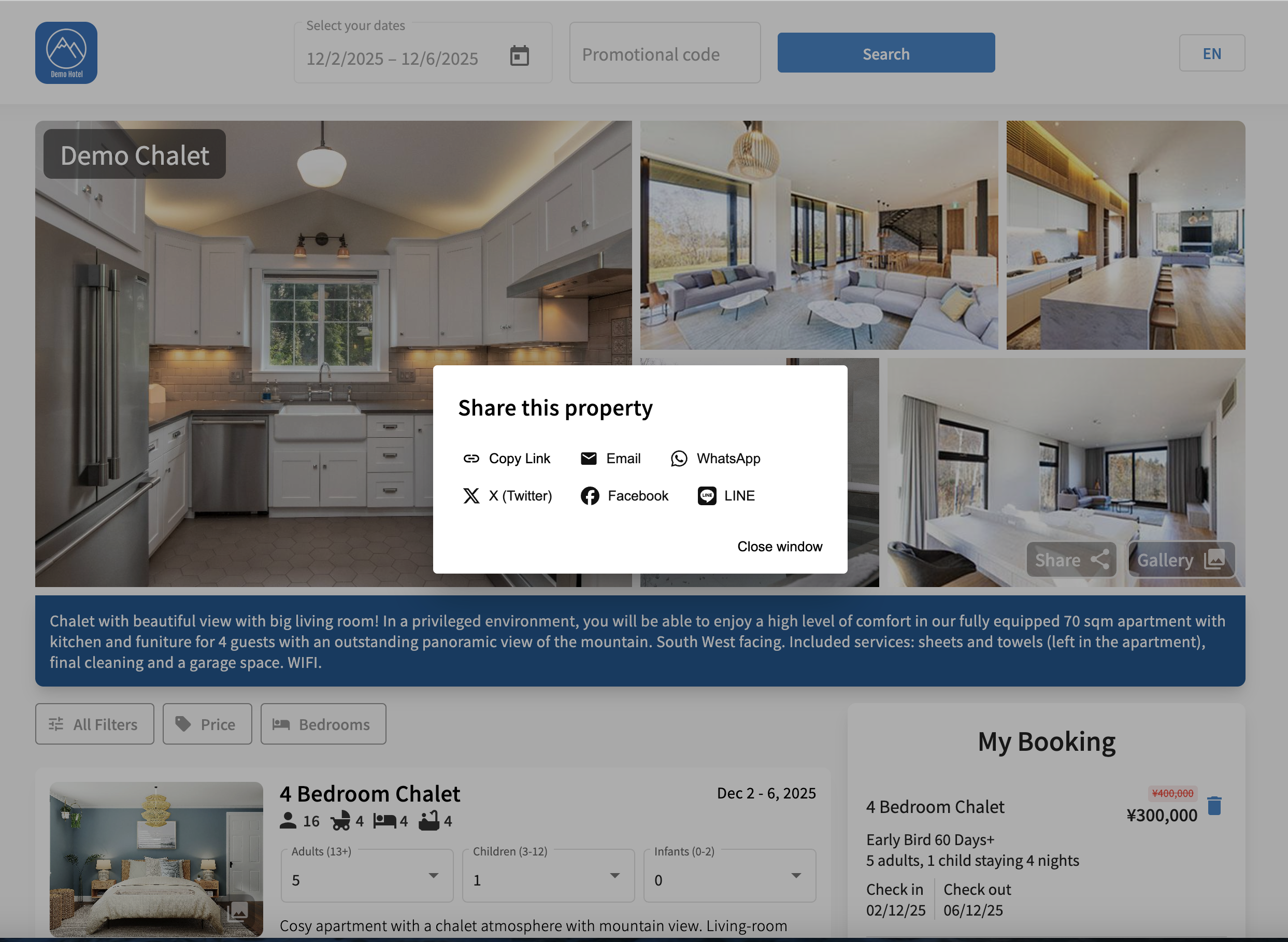 Accommodation Booking Site Updates
